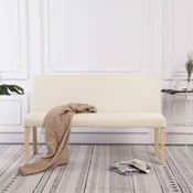 shumee vidaXL Klop, 139,5 cm, kremna, poliester