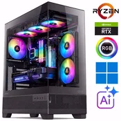 @Gamer Ryzen9 9900X/32GB DDR5/SSD 2TB NVMe/RTX 5070Ti 16GB/Vodno hlajenje/W/Gaming namizni
