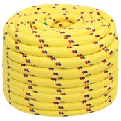 vidaXL Večnamenska uporabna vrv 20 mm 100 m Rumena PP