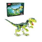 WOMA Kocke dinozaver Velociraptor 41 cm – realističen model s premičnimi sklepi, 533 kosov