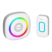 PELA AC, bežicni zvono na baterije, sustav ucenja, 60 zvukova, LED RGB, 300m, bijeli