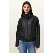 AllSaints bomber jakna ženska usnjena