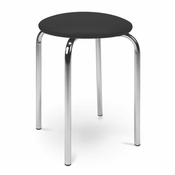 eoshop Taburet ŠIK V04, Črna, blago/kovina