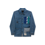 VANS Prehodna jakna DRILL CHORE II moder denim / zelena / bela