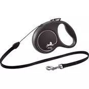 Flexi Black Design S vrv 5 m črna 12 kg