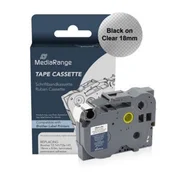 MEDIARANGE Trak p-touch tze-141 mediarange prozoren/črn 18mm, (5000348000)