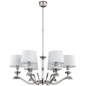 Casa Padrino luxury baroque chandelier matt silver/white A� 76 cm