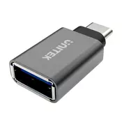 UTK UNITEK Y-A025CGY cable interface/gender adapter USB Type-C USB Type-A Metallic