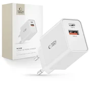 Tech-protect Polnilnik Tech-Protect NC30W omrežni USB-C PD 30W/USB-A QC 3.0 - bel