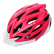 Meteor Marven kolesarska čelada, roza-bela, L
