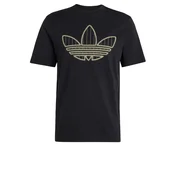 ADIDAS ORIGINALS Majica Trefoil Infill rumena/črna