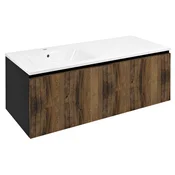 SAPHO Moderni Pohištveni Element LOREA - Dub Collingwood/Črna, 120x46x51,5cm
