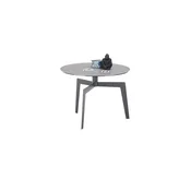 Konferenčna mizica BALANCE, O 60 cm, siva/antracit