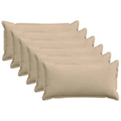 vidaXL Prevleka za blazino 6 kos HOUTEN Taupe 40 x 80 cm korduroy