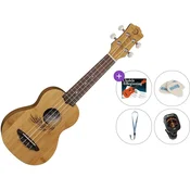 Luna UKE BAMBOO S Standard SET Natural Soprano ukulele