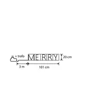 Božična stenska svetilka črna MERRY vklj. LED s časovnikom IP44 - Yoro