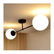 Nadgradni luster MOON 2xE27/15W/230V crna
