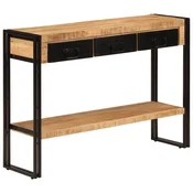 Vidaxl Konzolna mizica 110x30x76 cm trden mangov les