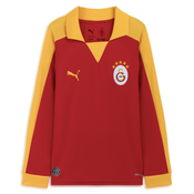 PUMA Galatasaray SK T7 Jersey Long Sleeve Youth, Clothing, Red/Yellow Sizzle, 13-14Y