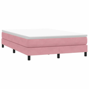 vidaXL vidaXL Box spring postelja brez vzmetnico roza 160x210 cm žamet, (21792090)