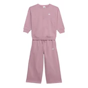 ADIDAS ORIGINALS Trenirka za tek Loose Crew and Wide Leg Pants Set Youth Baby Jogger mauve