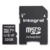 Integral 32GB High Speed microSDHC/XC V10 UHS-I U1