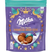 Milka Polnjene božične kroglice - karamela in nougat - 90 g