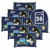 Vrečke Felix Fantastic, okusen izbor hran z zelenjavo v želatini 36x85 g