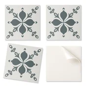 shumee Vinilna stenska ploščica za pisarno z okrasnim vzorcem in listi 20x20x20 cm