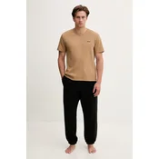 BOSS Majica Waffle 50535891 Bež Regular Fit
