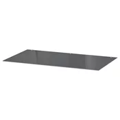 MALM Staklena ploca, prozirno siva, 80x48 cm