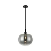 Luster na sajli ALAN 1xE27/40W/230V zadimljena crna