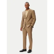 HUGO Obleka Henry-Getlin253X 50567894 Temno bež Slim Fit