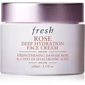fresh Rose Deep Hydration Face Cream hidratantna krema za lice s hijaluronskom kiselinom 100 ml