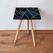 Hanah Home Klub sto Shp321, 35x42x35 cm, Tamnoplavi
