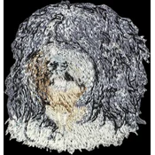 shumee Schapendoes, nizozemski ovčar - našitek v obliki psa, vezen našitek, edinstvena dekoracija nahrbtnika znamke Art-Dog