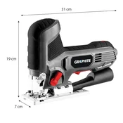 Ubodna pila od 600 W, broj udaraca 800-3000 min-1, s ruckom za tijelo