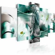 Slika - Buddha and lilies 100x50