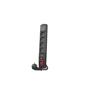 slomart Napajalni trak 4x 230V EU, 5m, USB A+C, PD 3.0, QC, črn