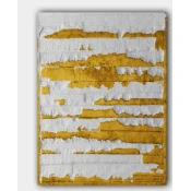 Wallxpert 7008419082_70100 Dekorativna slika, 70x100cm, Belo-zlatna