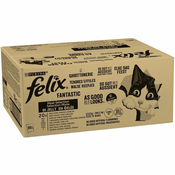 FELIX Fantastic Multipack - piščanec, govedina, losos, tuna v želeju 80x85 g