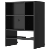 METOD Zid.okv.elem. za ugradni aspirator, Crnosiva, 60x37x80 cm