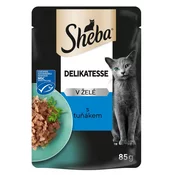 Sheba hrana za odrasle macke s tunom u soku, 24x85 g