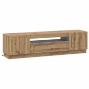 vidaXL LED TV omarica Artisan hrast Inženirski les