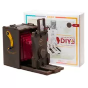 JollyLook Lesena Pinhole instant film kamera kit za samosestavljanje - temen les (65 delna) JLK001