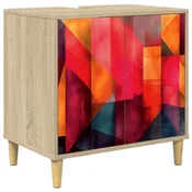 vidaXL Kopalniška omarica HEESCH Sonoma 60 x 40 x 60 cm Inženirski les
