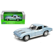 Metalni auto Welly - Chevrolet Corvette, 1:24, plavi