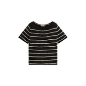 TOMMY HILFIGER Pulover črna/bela