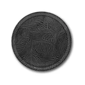 SATURNIA krožnik za pico Breath, porcelan, črna, 33 cm
