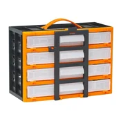 Prenosni organizator za drobni elektromaterial s predalčki – 310x165x220 mm